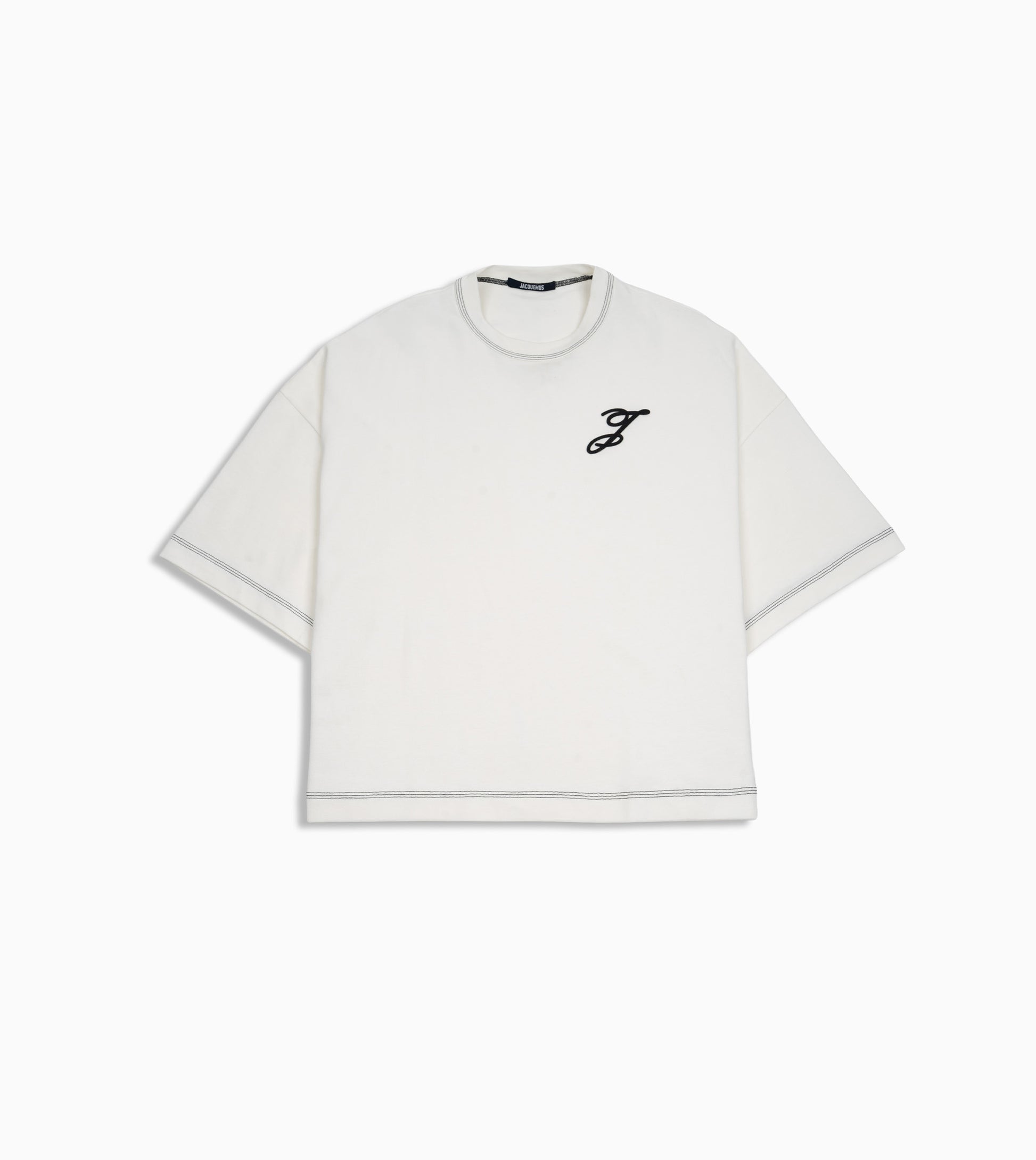 Camiseta Jacquemus Le Tshirt Letro color off white para hombre