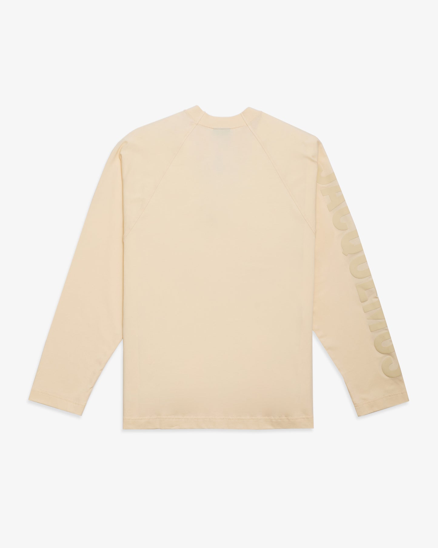 JACQUEMUS Le T-shirt Typo Manches Longues Beige