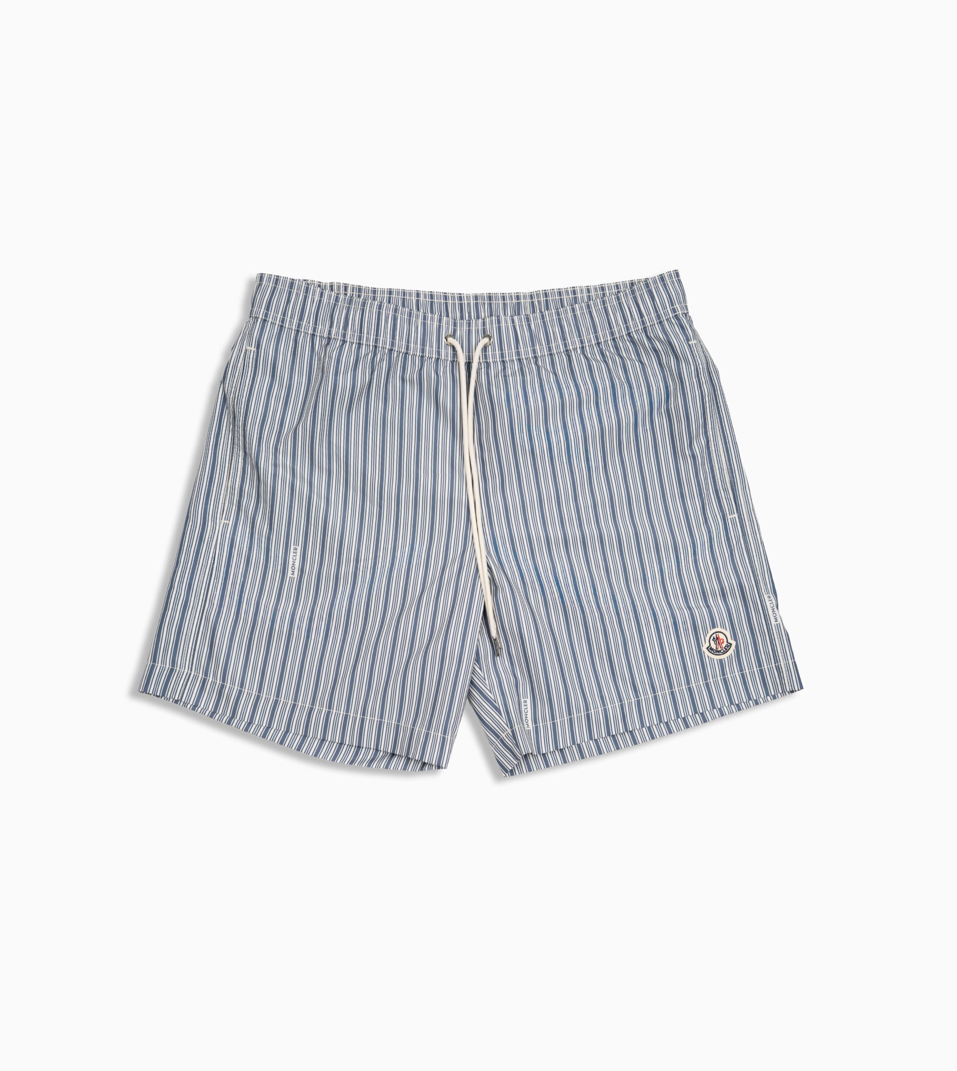 Bañador Moncler con rayas azules