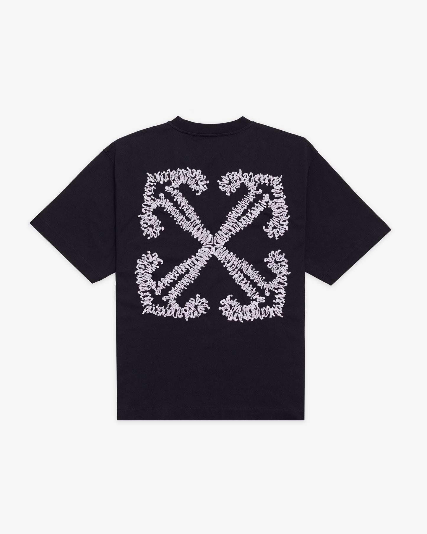 OFF-WHITE Tattoo Arrow-Embroidery Cotton T-shirt