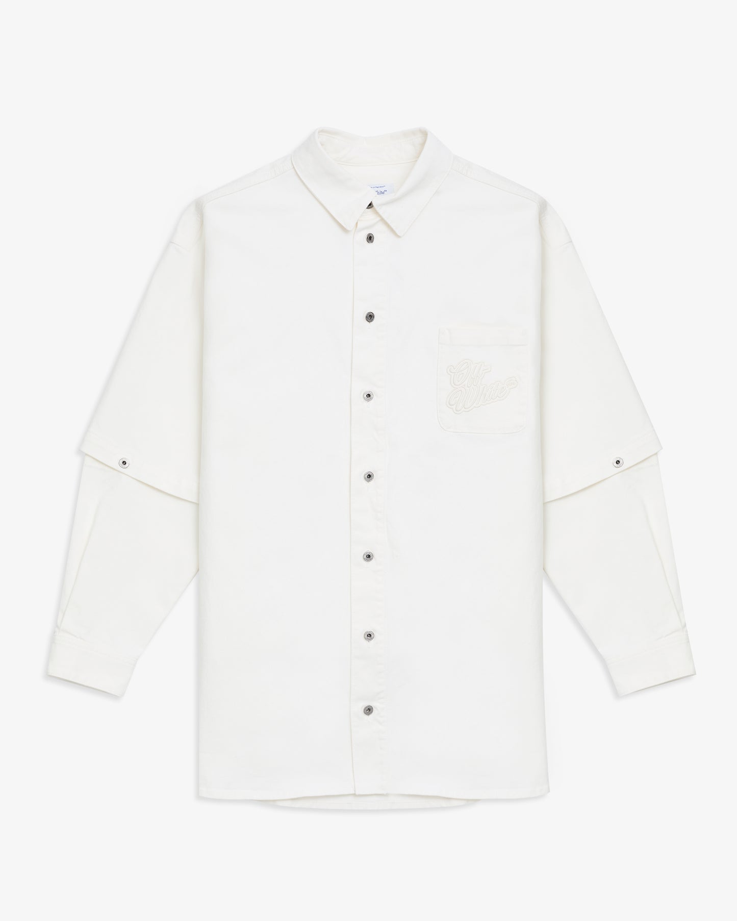 OFF-WHITE 90s Logo Appliqué Overshirt