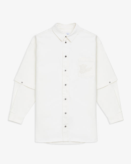 OFF-WHITE 90s Logo Appliqué Overshirt