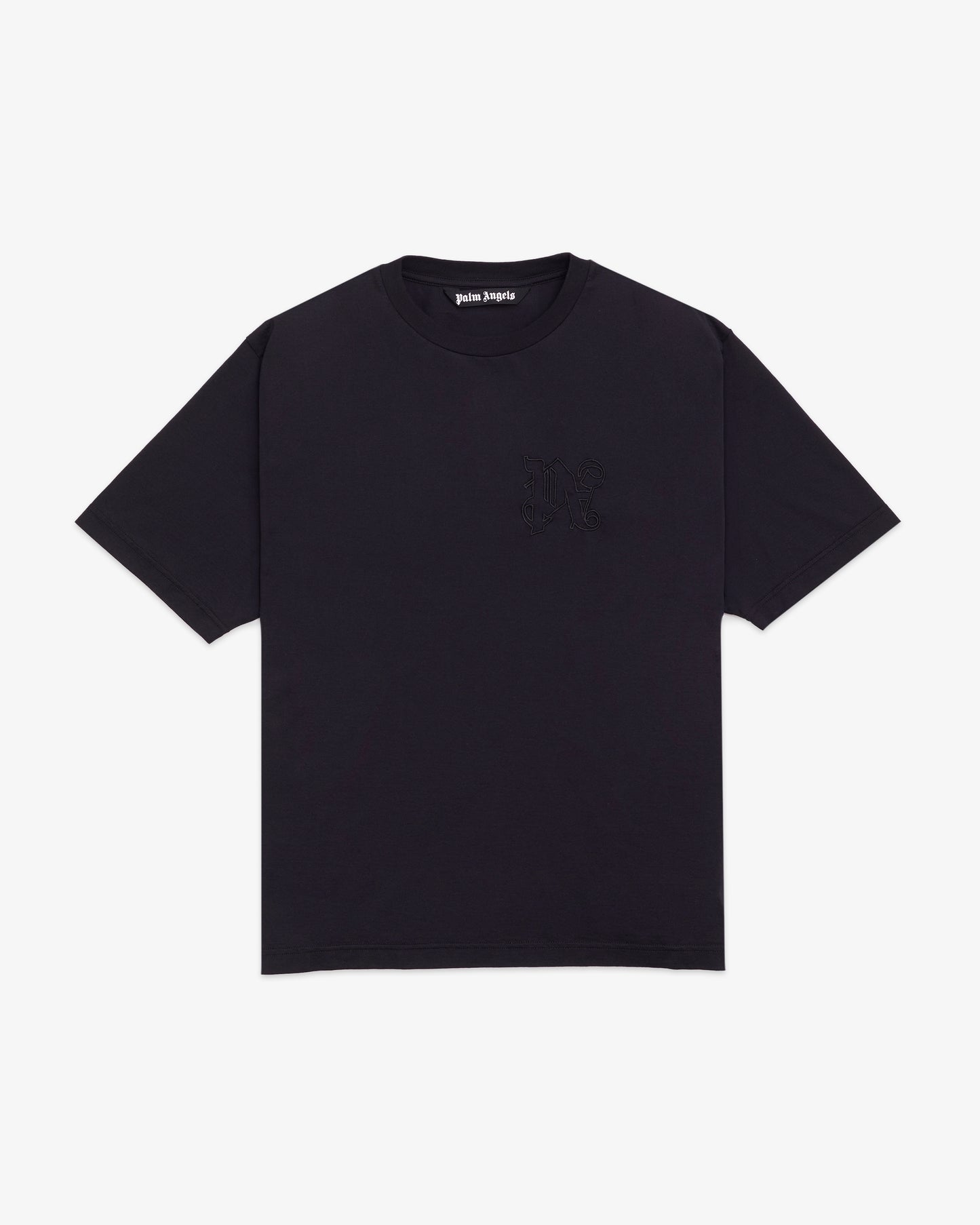 PALM ANGELS Monogram Slim T-Shirt Black