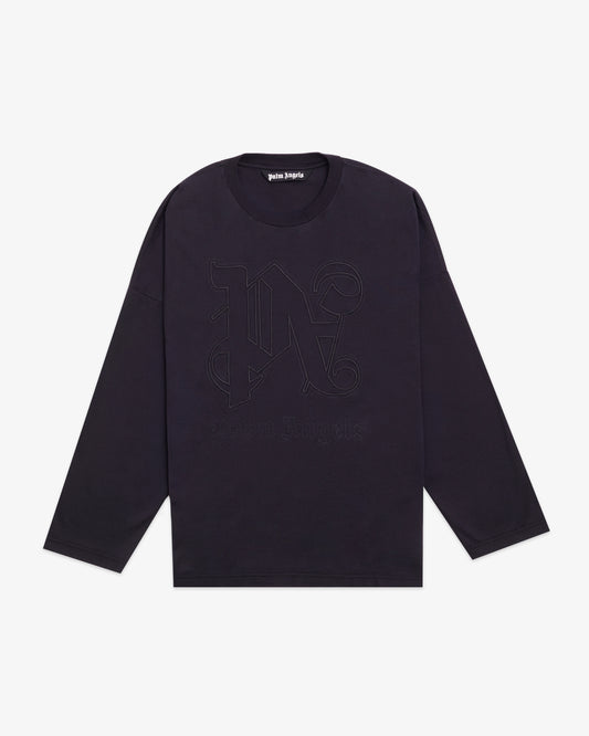 PALM ANGELS Embroidered Monogram T-shirt