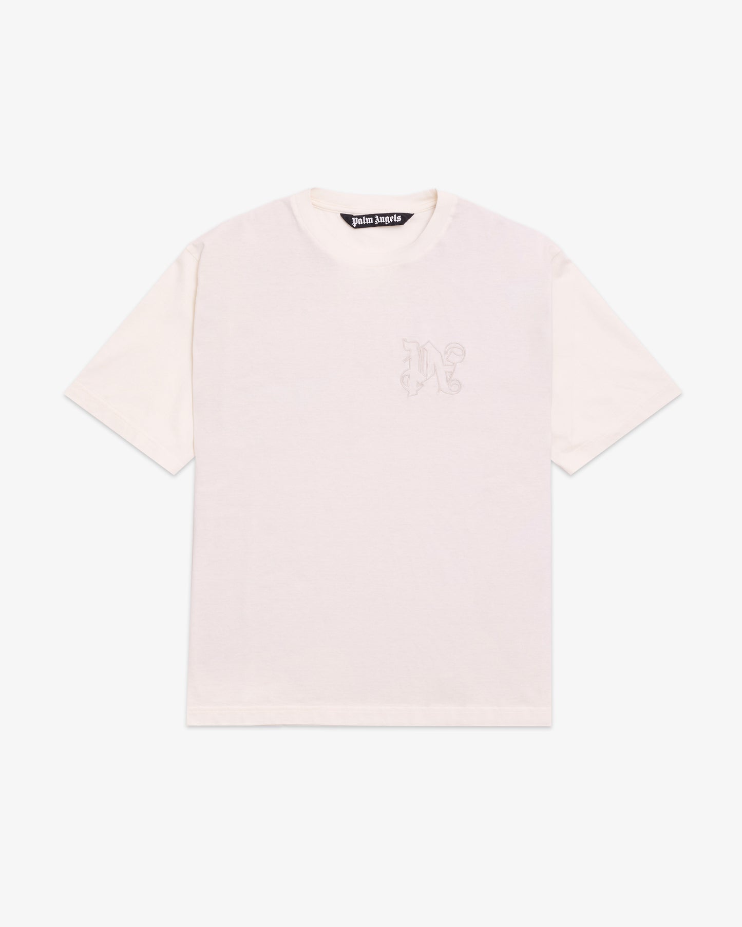 PALM ANGELS Embroidered Monogram Slim T-shirt