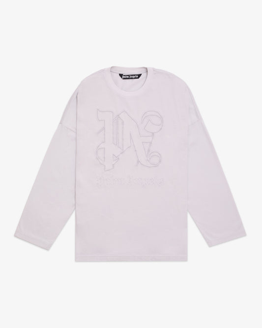 PALM ANGELS Monogram Statement Long Sleeve T-shirt