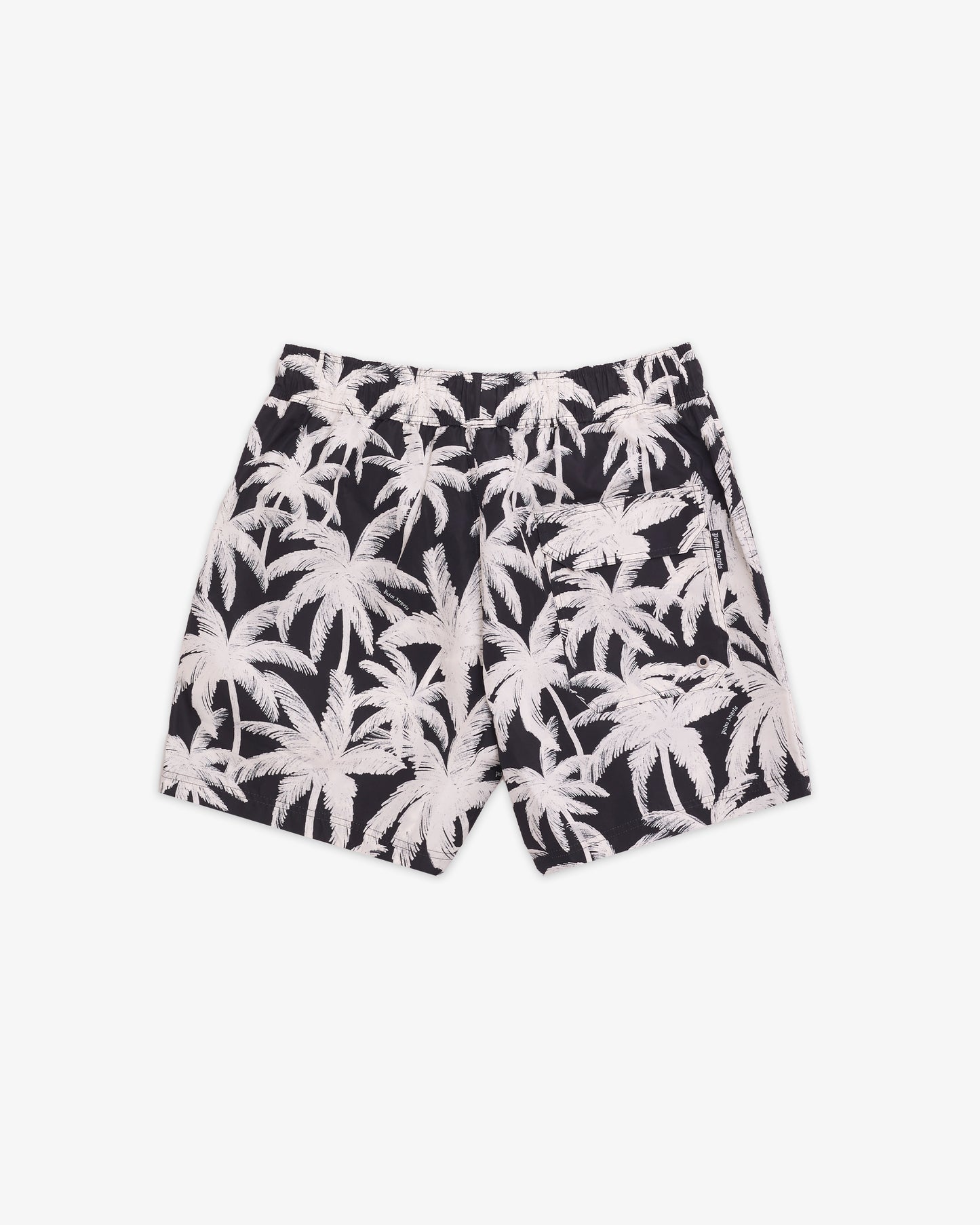 PALM ANGELS Palms Allover Swimshorts Black Off-White