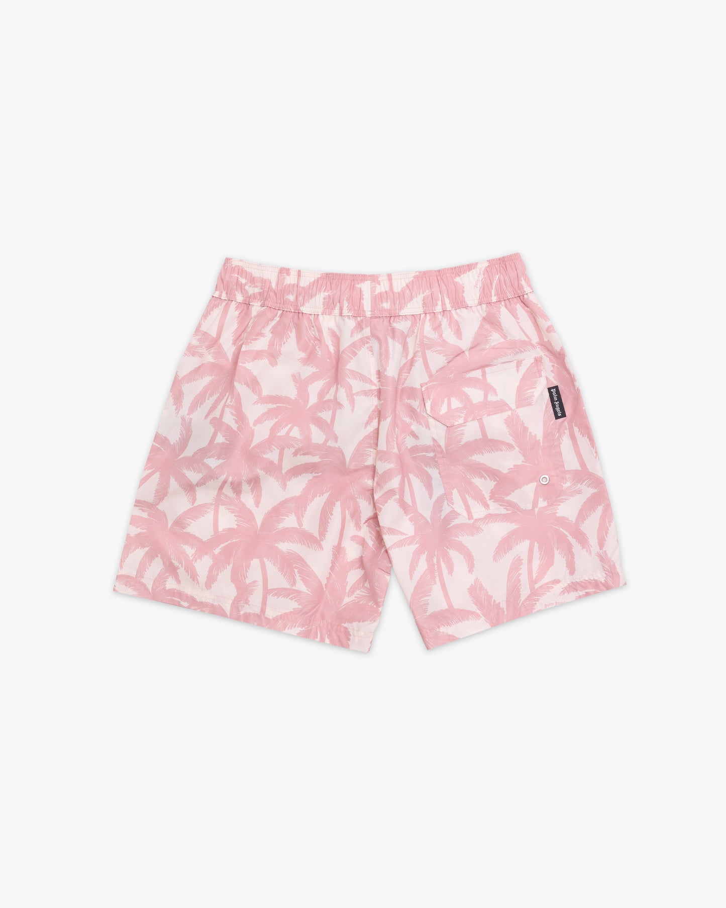 PALM ANGELS Palms Allover Swimshorts Off White-Pink