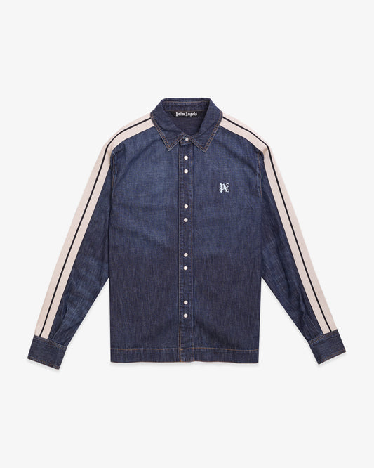 PALM ANGELS Monogram Track Denim Jacket