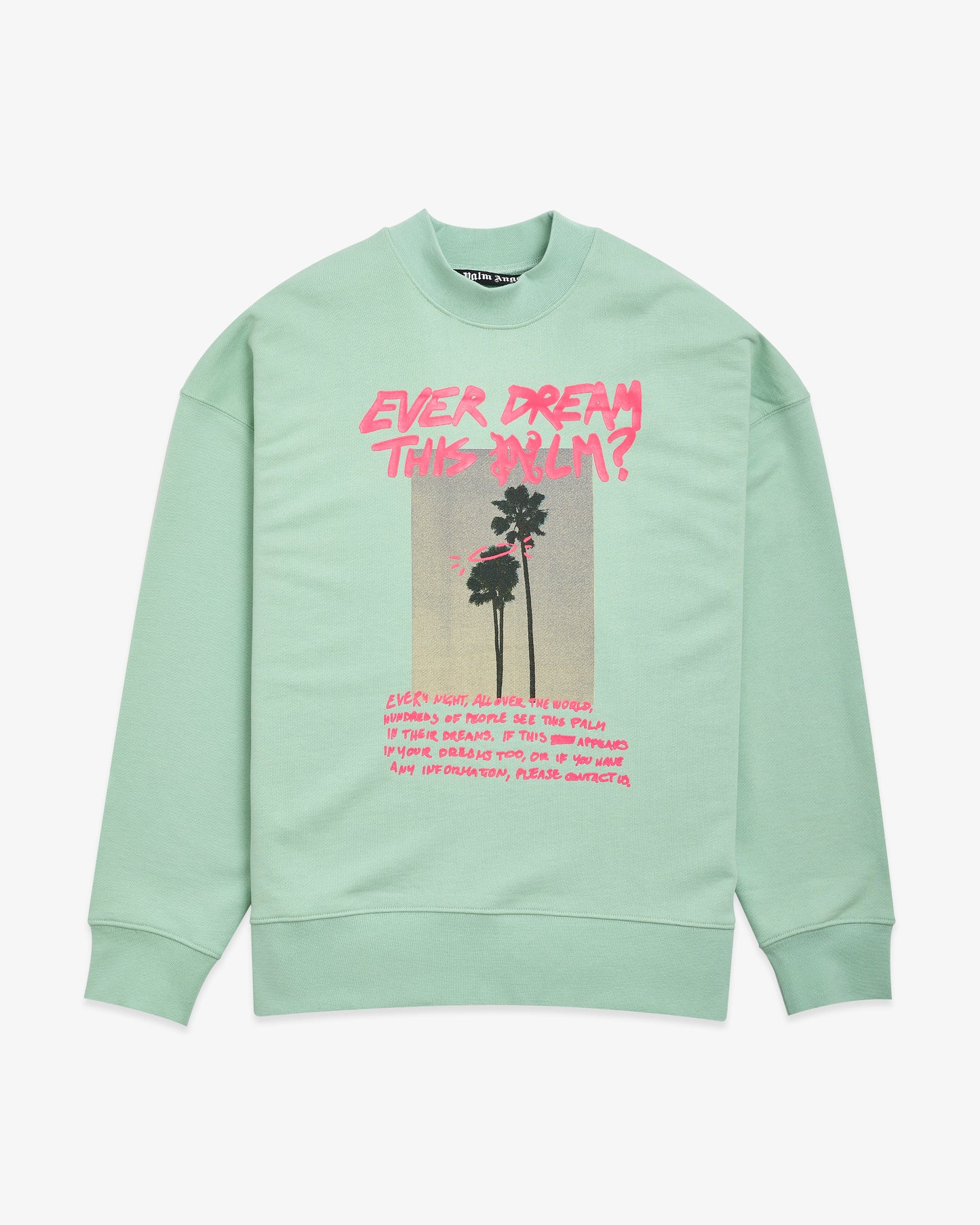 PALM ANGELS Dream Crewneck Mint