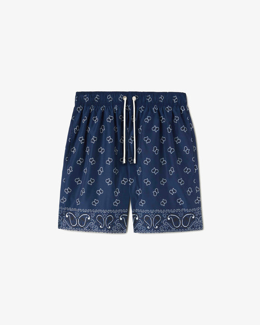 PALM ANGELS Paisley Swimshort Blue