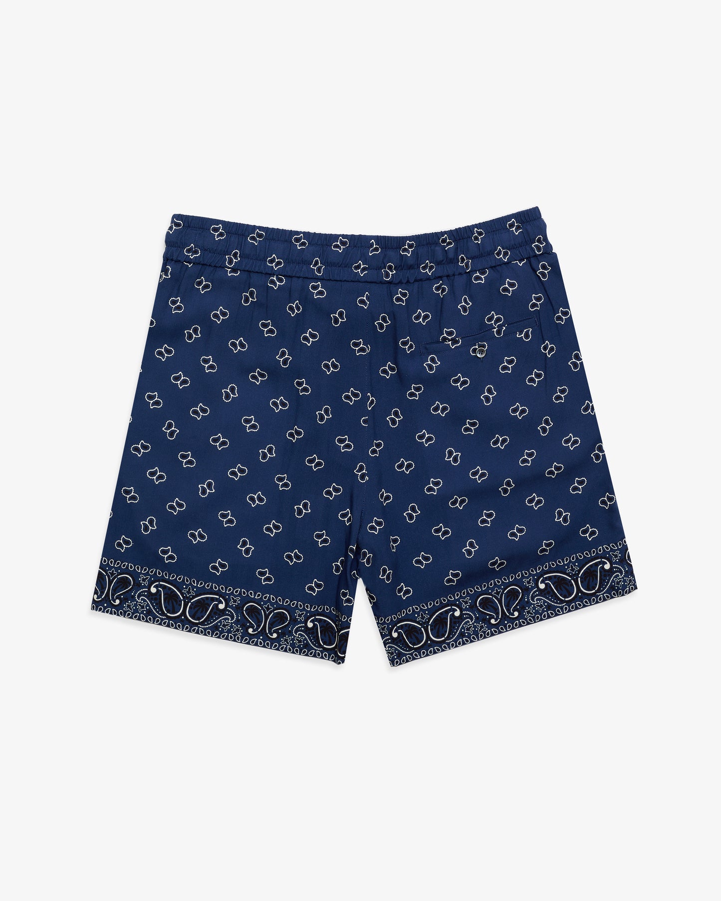 PALM ANGELS Paisley Shorts Navy