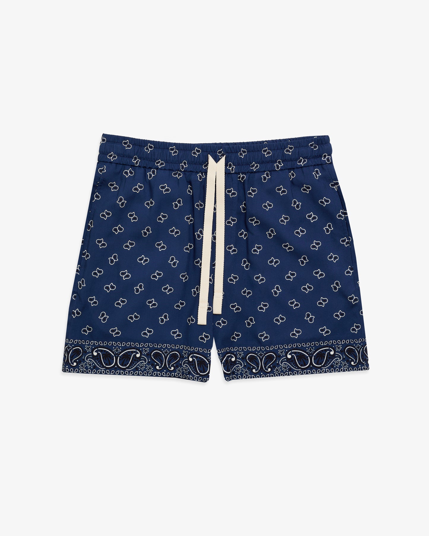 PALM ANGELS Paisley Shorts Navy