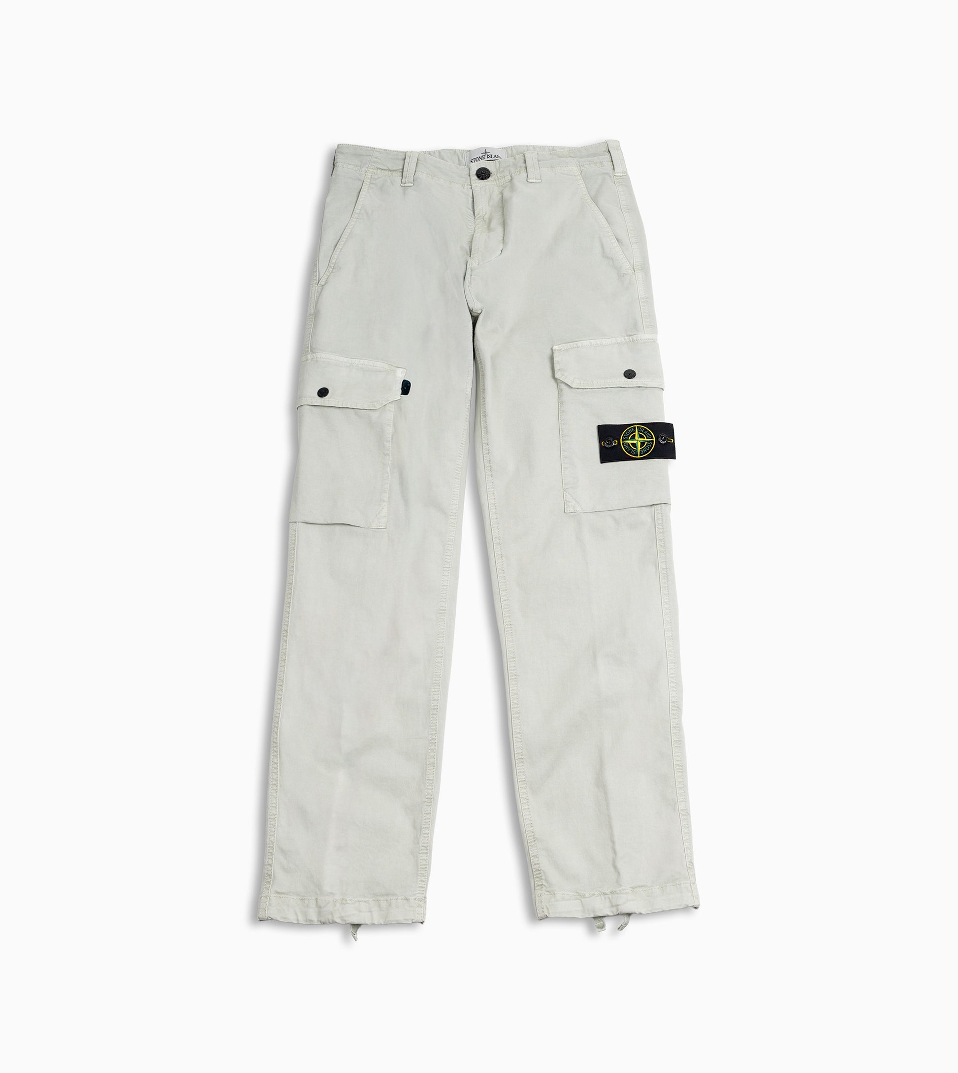 Pantalón Cargo Stone Island verde sage para hombre con diseño casual y ajuste cómodo