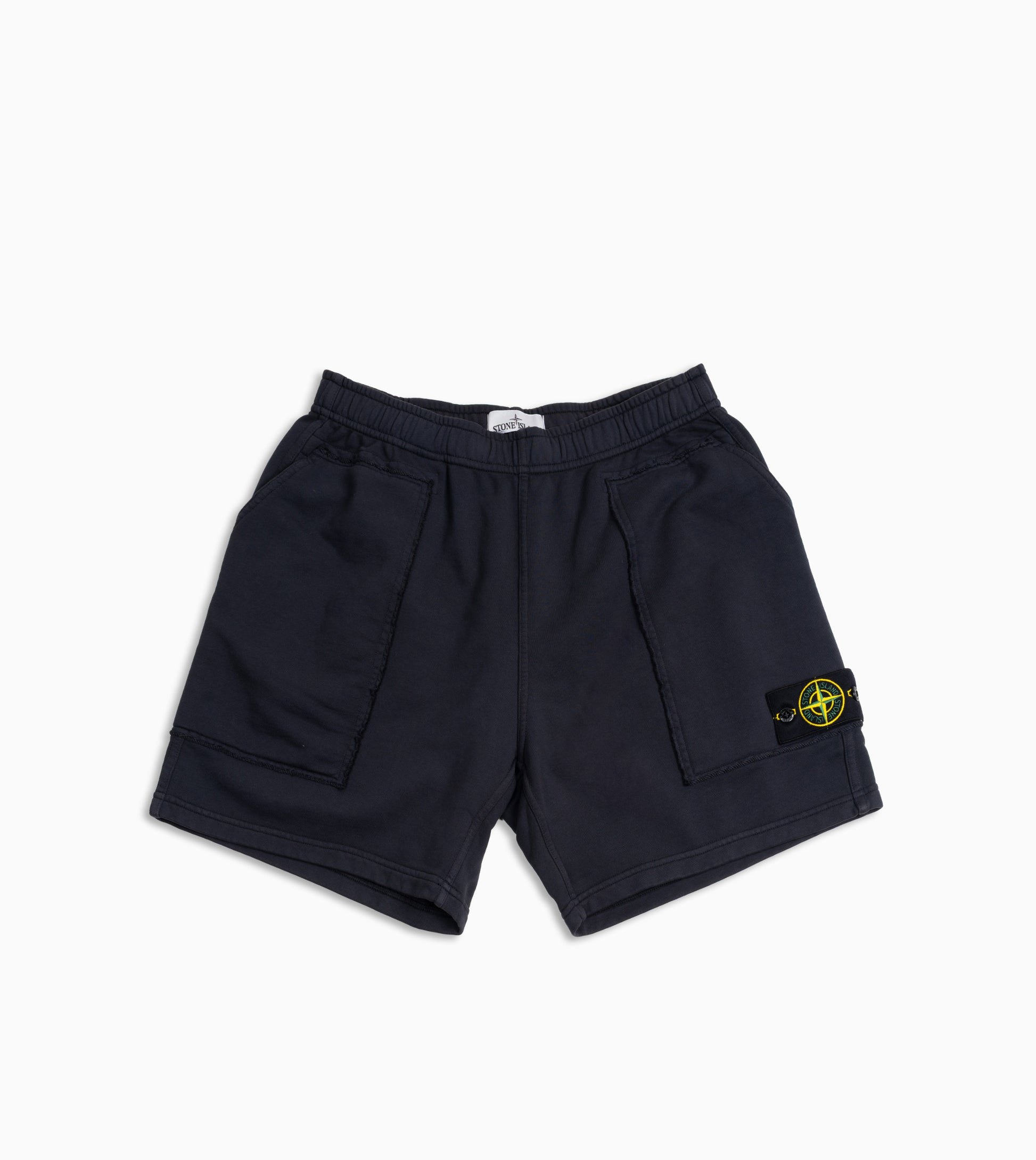 Pantalón corto Stone Island azul marino para hombre con diseño casual y cómodo