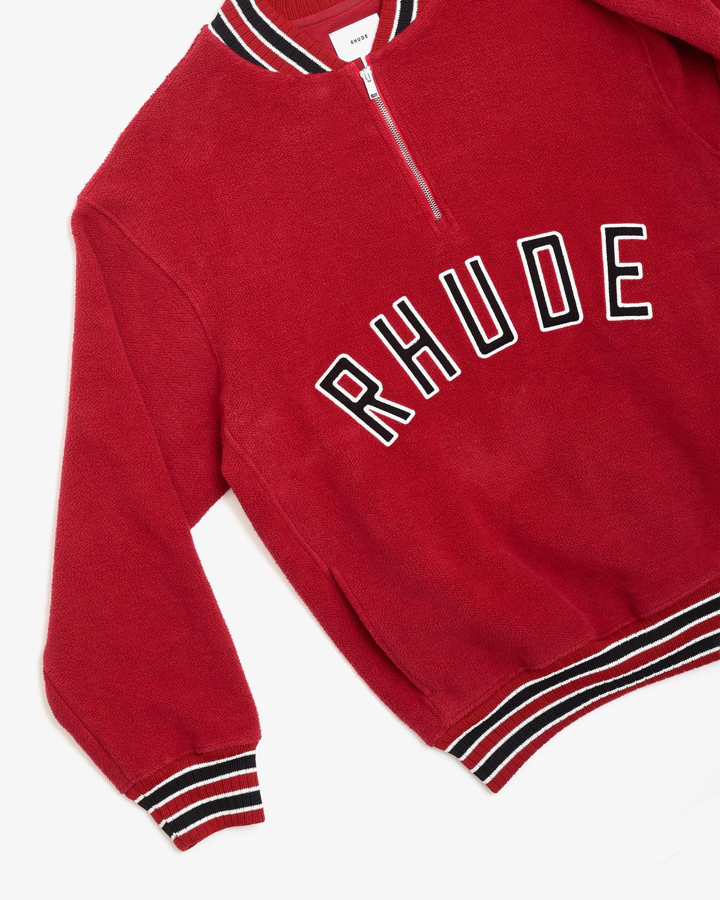 RHUDE Quarter Zip Varsity Sweatshirt