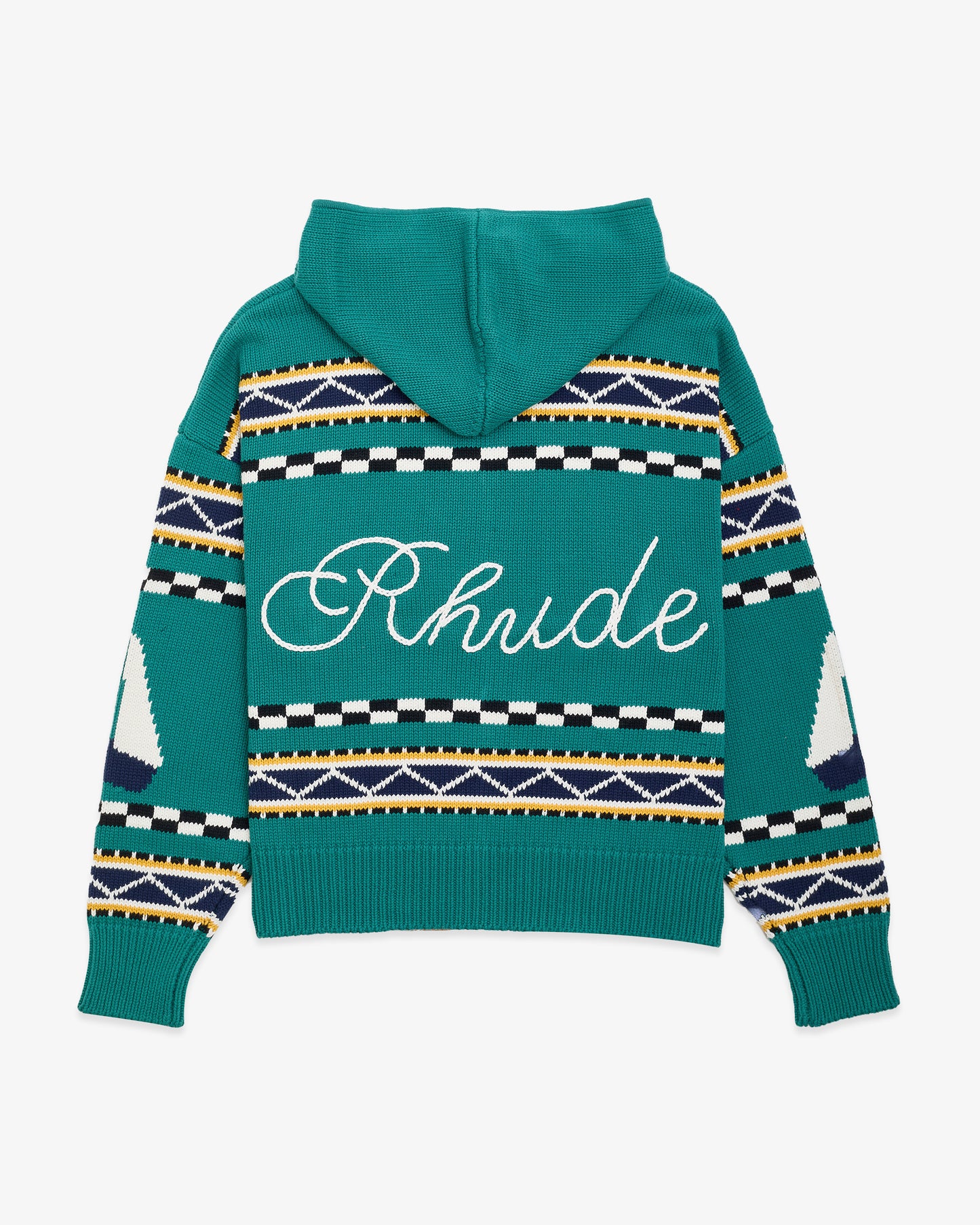 RHUDE Bateau Knit Zip-Up Hoodie