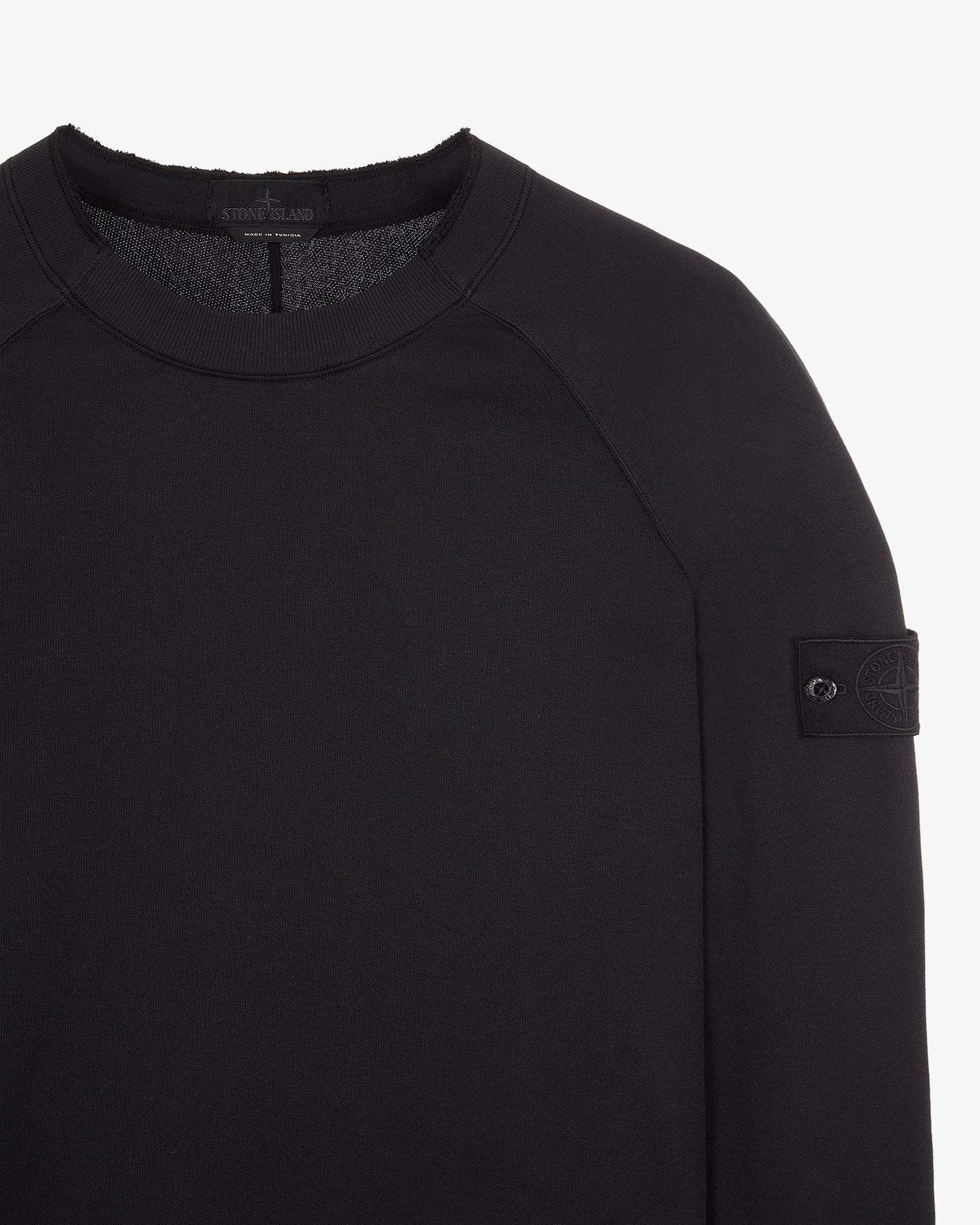 STONE ISLAND Round Neck Sweatshirt Black