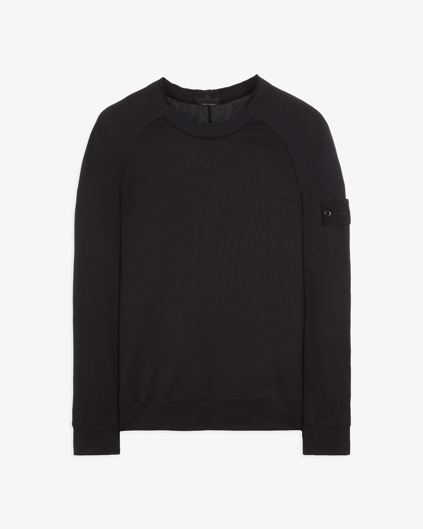 STONE ISLAND Round Neck Sweatshirt Black