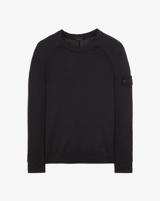 STONE ISLAND Round Neck Sweatshirt Black