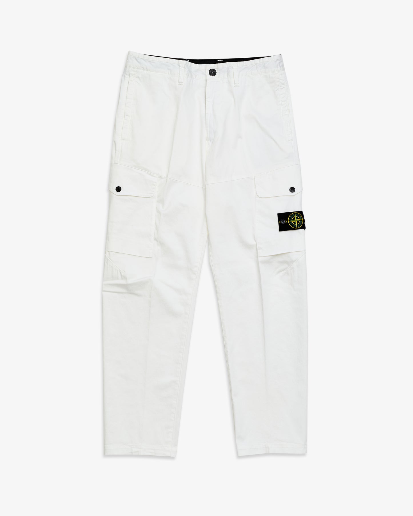 STONE ISLAND Standard Fit Cargo Pants White