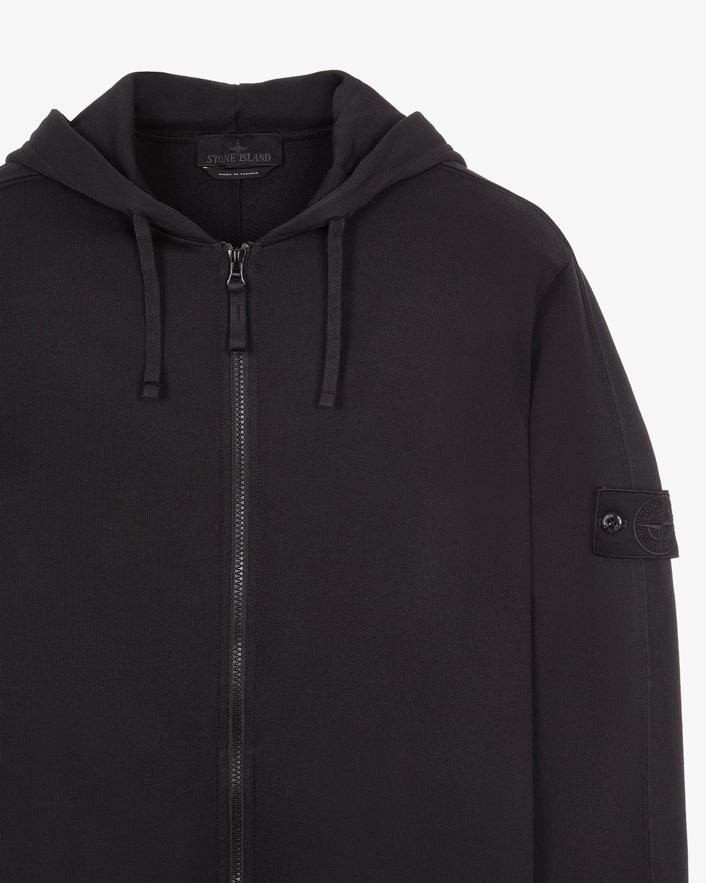 STONE ISLAND Ghost Full-Zip Sweatshirt with Hood