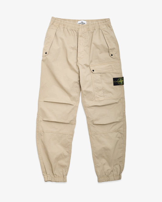 STONE ISLAND Loose Fit Cargo Pants Beige