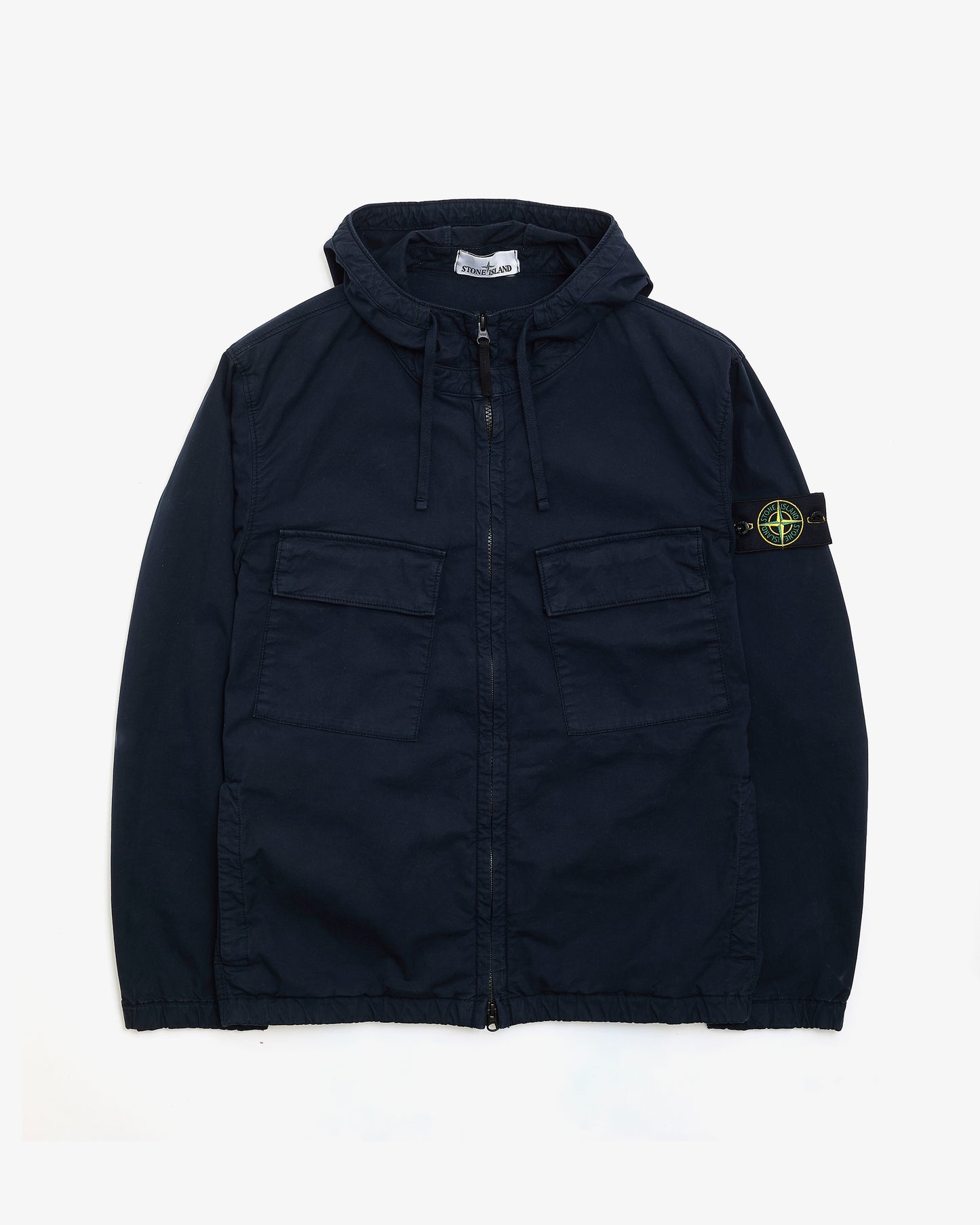 STONE ISLAND Jacket with Hood Black